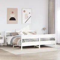 Letto senza Materasso Bianco 180x200 cm Legno Massello di Pino 3306919