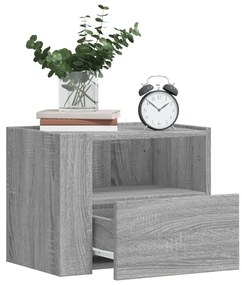 Comodini A Muro 2 Pz Grigio Sonoma 45x30x35 Cm /