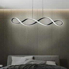 Lampadario LED a sospensione con filo INFINITO LED/34W/230V nero