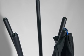 Appendiabiti da Terra 172x53x48 cm in Legno Nero...