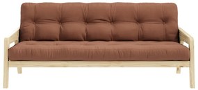 Divano letto arancione/marrone 204 cm Grab - Karup Design