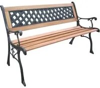 HI Panchina da Giardino 126 cm in Legno cod mxl 45616