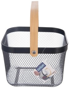 Cesto con filo metallico in metallo 24,5x24,5x30 cm Radka – Orion