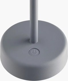 Nordlux - Lampada da tavolo ricaricabile dimmerabile per esterni ELLEN LED/2,8W/3,7V IP44 grigio