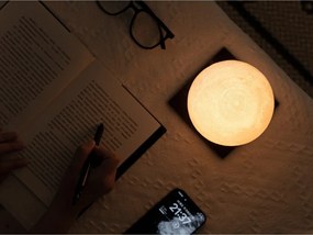 Decorazione luminosa marrone scuro con ricarica USB ø 12 cm Smart LunaSpin – Gingko