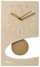 Orologio da parete di design moderno eclipse pendolo crema