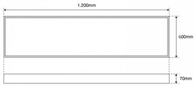 Plafoniera LED 120x60 84W CCT Bianco Variabile UGR19 con driver Philips Colore Bianco Variabile CCT