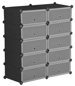 Scaffale modulare con cassetti BOXIFY, nero