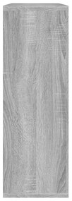 Mensola a muro grigio sonoma 104x20x58,5 cm legno multistrato
