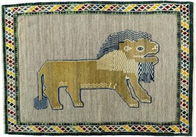 Gabbeh Tappeto persiano 110x160 Beige (Iran) Annodato A Mano