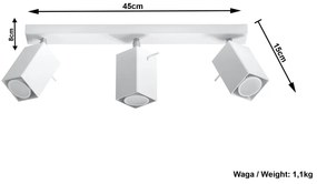 Plafoniera bianca Toscana - Sollux