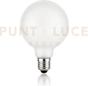 Lampadina attacco e27 in vetro globo bianca satinata 8 w 900 lm 300...