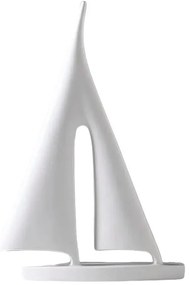 Decorazione da tavolo 21 cm resina/bianca