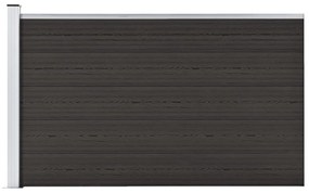 Pannello Di Recinzione İn Wpc 175x105 Cm Nero /