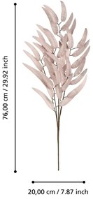 Eglo 428229 - Fiore artificiale KUNMING 76 cm rosa
