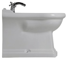 Bidet a Terra Kerasan "Retrò" Bianco Lucido