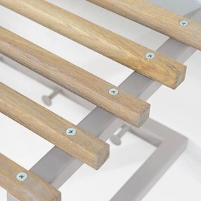 Attaccapanni da parete di colore naturale/grigio tortora in metallo con scaffale 76 cm Marco – Spinder Design