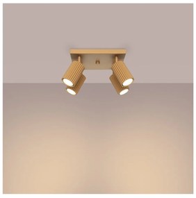 Faretto dorato 25x25 cm Gleam – Sollux