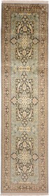 Cashmere Silk Tappeto orientale 310 x 80 (Indian) Annodato A Mano