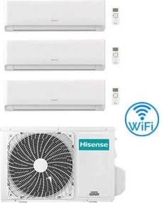 Climatizzatore Condizionatore Inverter Hisense Energy Ultra Ecosense Wifi R32 Trial Split 7000 + 7000 + 18000 BTU con U.E. 3AMW72U4RJC Classe A++/A+