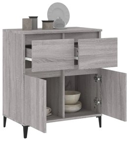 Credenza grigio sonoma 60x35x70 cm in legno multistrato