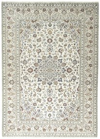 Kashan Tappeto 340 x 240 Beige (Iran) Annodato A Mano