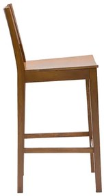 Sgabello da bar legno scuro noce H65 cm MELVIL