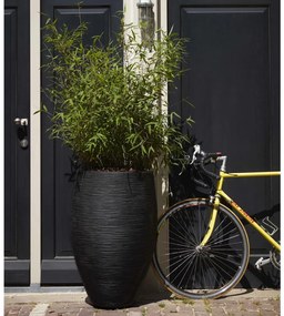 Vaso Nature Rib Elegant Deluxe 45x72 Cm Nero /