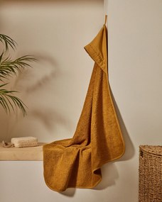 Kave Home - Asciugamano a mantellina per bebÃ© Deya in cotone senape