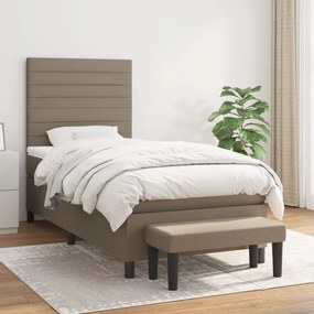 Giroletto A Molle Con Materasso Tortora 100x200 Cm İn Tessuto /