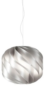 Sospensione Moderna Globe 1 Luce In Polilux Silver D40 Made In Italy