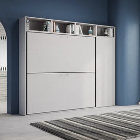 Letto a castello NABOR a scomparsa Bianco Frassino Composizione I