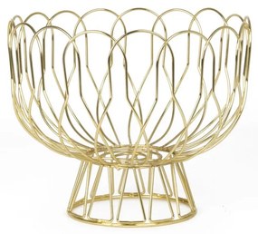 Fruttiera in oro Wired - PT LIVING