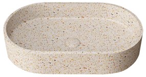 Lavabo D'Appoggio 60x35 Cm Con Piletta Di Scarico Karag "Linus" Fruitcake