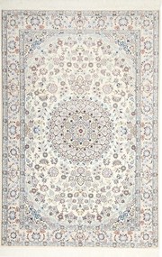 Nain Tappeto 200x140 Beige (Iran) Annodato A Mano
