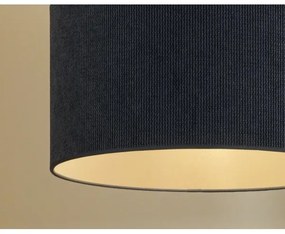 Duolla - Lampadario a sospensione con filo CORDUROY 1xE27/15W/230V diametro 40 cm blu scuro