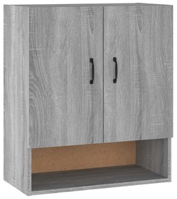 Armadietto a Muro Grigio Sonoma 60x31x70cm in Legno Multistrato