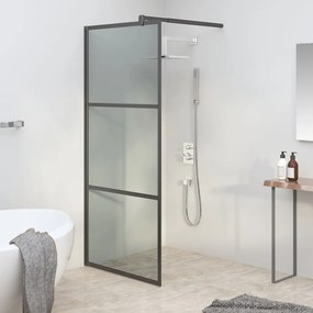 Parete Doccia Walk İn 90x195 Cm İn Vetro Scuro Esg Nero /