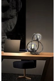 Wofi 8014-205 - Lampada da tavolo LED NANCY 2xG9/3,5W/230V nero/cromo