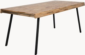 Tavolo con piano in legno di teak Suri, varie misure