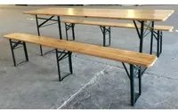 set birreria in legno cm 220x80x76h cod:ferx.37328