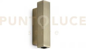Look led square d.3cm 9w on-off 900 lm 3000 k ottone 15cm