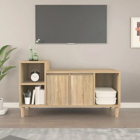 Mobile per tv rovere sonoma 100x35x55 cm legno multistrato