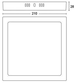 Philips -  Plafoniera LED MAGNEOS LED/12W/230V 2700K nera