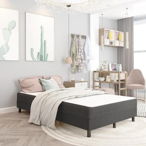 Letto A Molle Grigio İn Tessuto 120x200 Cm /