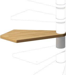 Gradino Nara in legno naturale grigio L 890 mm H 230 mm