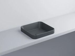 Cielo Enjoy Lavabo 40x40 semincasso quadro Senza Troppopieno Basalto