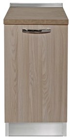 Base Luna da montare olmo L 45 x H 88 x P 60 cm