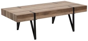 Tavolino da caffè legno marrone 60 x 110 cm ADENA Beliani
