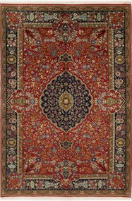 Ghom Tappeto 140 x 210 (Iran) Annodato A Mano